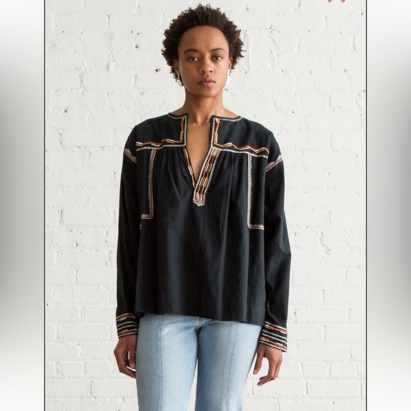 Isabel Marant- Bilcky Embroidered Top- blue-
US 2 (FR 34) - Picture 2 of 7